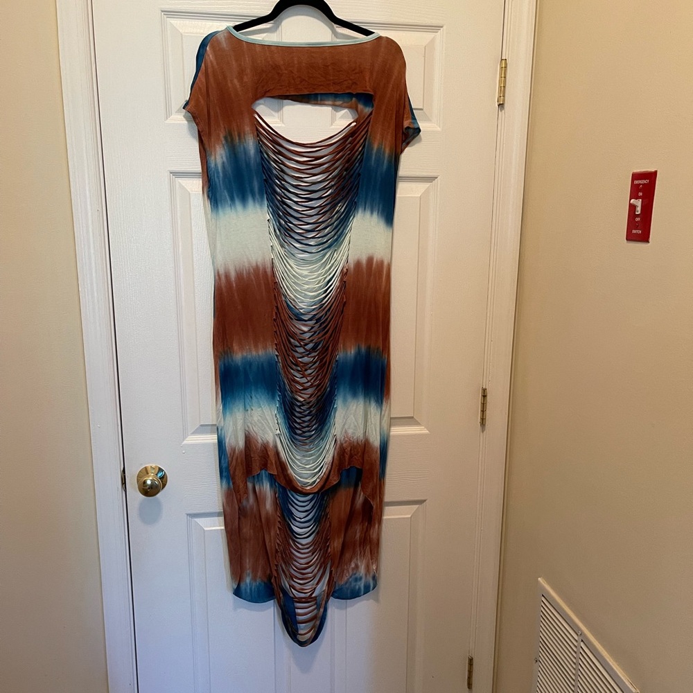 Tie Dye Cut Up Dress